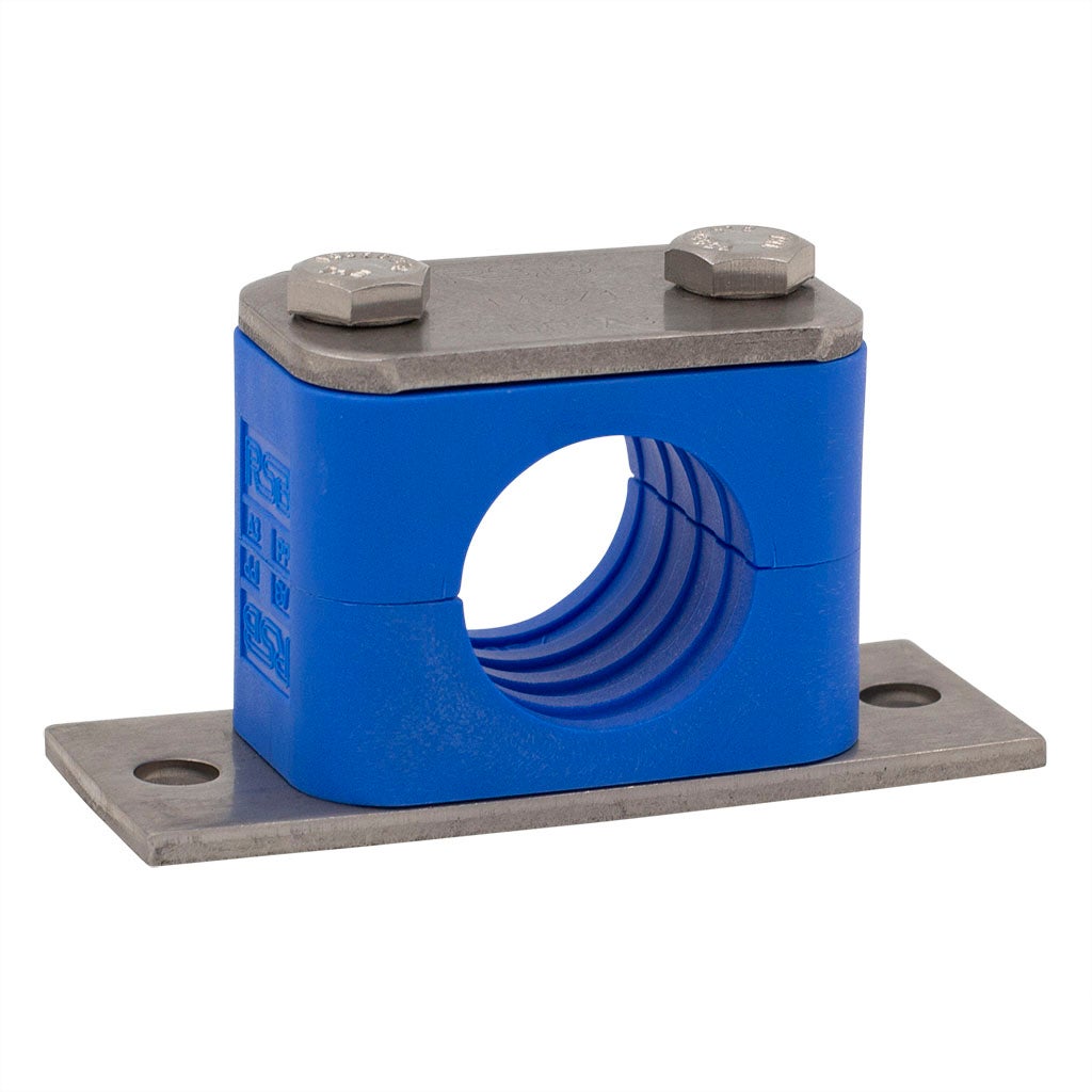 Tube Clamps, Plastic T-angle For Round Tubes, Multi-part