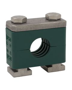 1" Pipe Clamp Heavy Series Rail Mount 316 Stainless Steel Hardware