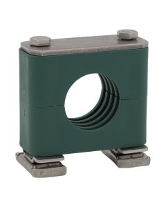 1" Tubing Clamp Light Series Strut Mount 316 Stainless Steel Hardware
